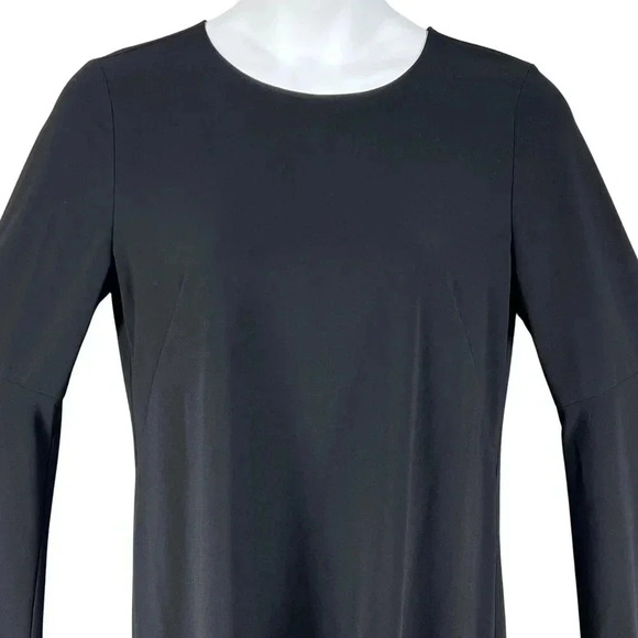 Halogen Womens M Bell Sleeve Black Dress Bow Back Minimalist Fairy & Whimsigoth - Picture 6 of 15